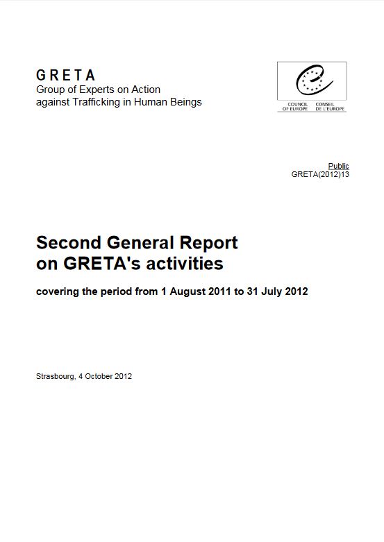 Group of Experts on Action against Trafficking in Human Beings (GRETA) 2013