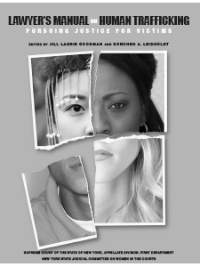 LAWYER'S MANUAL ON HUMAN TRAFFICKING, PURSUING JUSTICE FOR VICTIMS - Jill Laurie Goodman, Dorchen A. Leidholdt, 2013